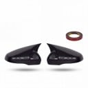 Kryty bočných spätných zrkadiel nalepovacie, ľavý a pravý, 2 ks, ABS, karbonový vzhľad, pre VW Golf MK6 GTI GTD R R-Line 2009–2011 6