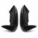 Kryty mlhových světel předního nárazníku – splitter canards 41 × 17 cm, ABS plast, lesklá černá, pro BMW F30 F31 F35 M Sport 2012–2019 3