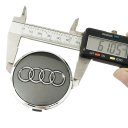 Kryty středů kol pro Audi 61 mm Sada 4 ks Různé barvy Plastové krytky na disky Kvalitní pokličky středových otvorů Kolové doplňky 6