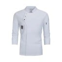 Kuchařská halena dlhý rukáv stojáčik gombíky vrecká bavlna polyester pracovný odev do kuchyne gastronomické oblečenie 2
