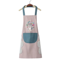 Küchen Schürze 65 x 70 cm Wasserdicht Ölbeständige Schürze zum Kochen für den Haushalt Männer und Frauen Erwachsene Modischer Stil Nackenband 1