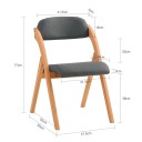 Kuchyňská skládací židle s polstrovaným sedákem a opěradlem 47,5 x 59 x 77 cm Nosnost 120 kg Dřevěná konstrukce Do kuchyně a jídelny 6