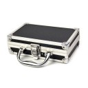 Kufr na nářadí Nárazuvzdorný přepravní box s pěnovou výstelkou 178 x 108 x 58 mm Hliníková slitina a ABS Černo-stříbrná Na přístroje a nářadí 2