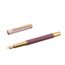 Kugelschreiber aus Metall mit mattem Finish, 0,5 mm Spitze, lila, elegantes Schreibgerät für Schule, Büro, Schreiben 1