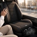 Kühlbezug für Autositz mit zwei Ventilatoren 60 x 40 x 42 cm und 48 x 32 cm Stromversorgung 12 V vom Zigarettenanzünder Schwarz Für Auto und SUV 7