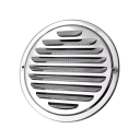 Kulatá větrací mřížka 150 mm 148x180x50 mm Nerezová ocel 201 Ochranná mřížka proti hmyzu Venkovní i vnitřní ventilace Odvod vzduchu 1