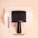 Kulatainen kampaajaharja hiusten poistamiseen kasvoilta 14,5 x 10 cm Ammattimainen kaulaharja ja kasvoharja Barber-harja salonkiin ja kotiin 2