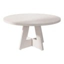 Kulatý jídelní stůl pro 4 osoby Snadná montáž Průměr 120 cm Výška 75 cm Deska z MDF Křížová podnož Do kuchyně i jídelny 6
