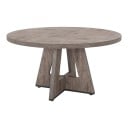 Kulatý jídelní stůl pro 4 osoby Snadná montáž Průměr 120 cm Výška 75 cm Deska z MDF Křížová podnož Do kuchyně i jídelny 4