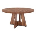 Kulatý jídelní stůl pro 4 osoby Snadná montáž Průměr 120 cm Výška 75 cm Deska z MDF Křížová podnož Do kuchyně i jídelny 3