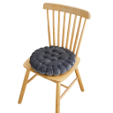 Kulatý měkký sedací polštář 38 × 38 × 6 cm 3D strukturovaný podsedák na podlahu, židli i gauč pro pohodlné sezení 6