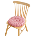 Kulatý měkký sedací polštář 38 × 38 × 6 cm 3D strukturovaný podsedák na podlahu, židli i gauč pro pohodlné sezení 4