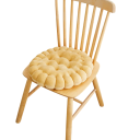 Kulatý měkký sedací polštář 38 × 38 × 6 cm 3D strukturovaný podsedák na podlahu, židli i gauč pro pohodlné sezení 7