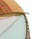 Kulatý polštář ve tvaru letokruhů 35 × 7,5 cm opěrný polštář se zipem měkký sedací polštář dekorace na gauč a relaxaci 3