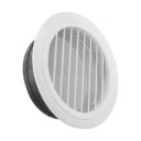 Kulatý ventilačný otvor 150 mm 192x70x145 mm Nastaviteľná plastová mriežka ABS Lamellový kryt na stenu a strop Odolný ventilačný kryt pre vnútorné použitie 1
