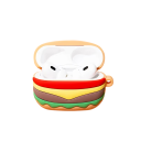 Kulinářisches Etui für AirPods 3 mit Hamburger-Motiv Silikonweiches Etui Dämpft Stöße, schützt vor Kratzern, Staub und Feuchtigkeit 2