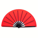 Kung Fu Folding Plastic Fan 65 x 33 cm Combat Fan for Training and Performances Traditional Chinese Art Self-Defence Dance Decoration 3