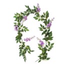 Kunstig guirlande med blåregnsblomster 10