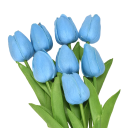 Kunstige blomster til dekoration 3 stk. Sæt med kunstige tulipaner Dekorative blomster 4