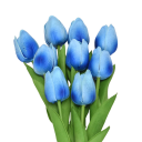 Kunstige blomster til dekoration 3 stk. Sæt med kunstige tulipaner Dekorative blomster 3