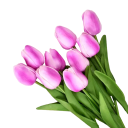 Kunstige blomster til dekoration 3 stk. Sæt med kunstige tulipaner Dekorative blomster 12