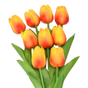 Kunstige blomster til dekoration 3 stk. Sæt med kunstige tulipaner Dekorative blomster 8