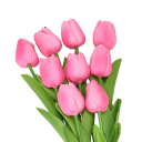 Kunstige blomster til dekoration 3 stk. Sæt med kunstige tulipaner Dekorative blomster 5