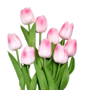 Kunstige blomster til dekoration 3 stk. Sæt med kunstige tulipaner Dekorative blomster 4