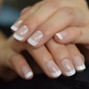 Kunstige negle Fransk manicure 24 stk. 2
