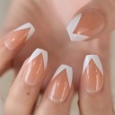 Kunstige negle Fransk manicure 24 stk. 7