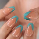Kunstige negle Fransk manicure 24 stk. 8