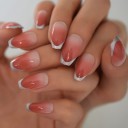 Kunstige negle Fransk manicure 24 stk. 3