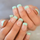 Kunstige negle Fransk manicure 24 stk. 5
