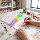 Künstlerische Acrylmarker Set 9 Stück Dünner Spitze Ungiftige Farbe für Stein Glas Schuhe und Bücher Marker für Graffiti und kreative DIY Projekte 3