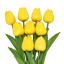 Künstliche Blumen zur Dekoration 3 Stück Set künstliche Tulpen Dekorative Blumen 7