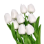 Künstliche Blumen zur Dekoration 3 Stück Set künstliche Tulpen Dekorative Blumen 2