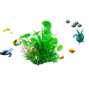 Künstliche Pflanze für das Aquarium 14 cm Simulation von Wassergras Dekoration aus weichem Kunststoff Versteck für Fische Grasartige Dekoration 3