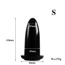 Kunststof buttplug maat S met een glad oppervlak voor sensuele stimulatie en eenvoudig in te brengen in discrete verpakking voor maximale 4