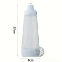 Kunststof fles voor het mengen van pannenkoekenbeslag 27 x 9 cm Praktische dispenser met 3 cm opening Gemakkelijk schenken en nauwkeurig doseren 4