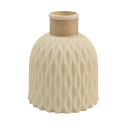 Kunststoff dekorative Vase für Blumen 14,5 x 12 x 4,5 cm Dekorative Vase mit Schnurdekoration Rustikale Wohnraumdekoration Designobjekt für das Interieur 7