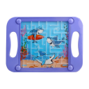 Kunststoff-Labyrinth für Kinder 20 x 14,5 cm Kinder-Logikspiel mit 2 Metallkugeln Puzzle Motorikspielzeug Entwicklung der Feinmotorik 5