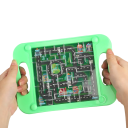 Kunststoff-Labyrinth für Kinder 20 x 14,5 cm Kinder-Logikspiel mit 2 Metallkugeln Puzzle Motorikspielzeug Entwicklung der Feinmotorik 1