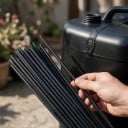 Kunststoff-Schweißstäbe 40 Stück Länge 20 cm Durchmesser 3 mm Dreiecksprofil Schwarz Für die Reparatur von Kunststofftanks Stoßfängern und Kajaks 3