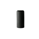 Kunststoffvase 20 cm Geriffelte Oberfläche Modernes minimalistisches Design Farbe Schwarz oder Weiß Durchmesser 9,5 cm Langlebige und leichte 2