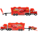 Kuorma-auton ja kilpa-auton setti Disney Pixar Cars 2 3 Mack Hauler ja Salama McQueen 1.0 Lelut lapsille Metallimallien keräilysetti 3