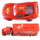 Kuorma-auton ja kilpa-auton setti Disney Pixar Cars 2 3 Mack Hauler ja Salama McQueen 1.0 Lelut lapsille Metallimallien keräilysetti 6