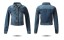 Kurze Jeansjacke für Damen J1052 5