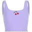 Kurzes Damen-Tanktop mit Kirsche 10