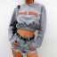 Kurzes graues Damen-Sweatshirt 1