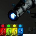Kuželový fotografický tubus s výměnnou čočkou 36 stupňů ostřením vzorovými šablonami a barevnými filtry úchyt Bowens 25,5 x 10,7 cm černý 7